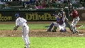 Ump hit by a pitch