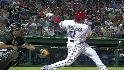 Molina's first hit as Ranger