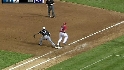 Cruz scores on double play