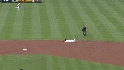 DeWitt's strong throw