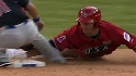 Trout doubles in the eighth