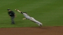Hill flashes the leather