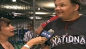Pregame at celebrity softball