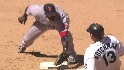 Hermida throws out Kotchman