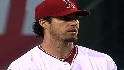 Haren strikes out eight