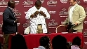DeShields' news conference