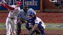 Dickey's no-hitter broken up