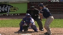 Adrian scores on wild pitch