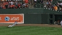 Borbon's diving catch