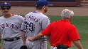 Feldman warms up and exits
