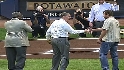 Selig's first pitch