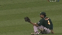 Crisp's diving catch
