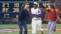 Aaron on his 715th home run