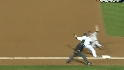 Huff beats the tag
