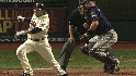 Mauer hit by broken bat