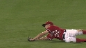 Bourjos' sliding grab
