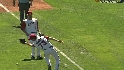 Kotsay reaches as ball drops