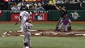 Ump rules Pena fouled it off