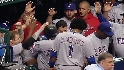 Rangers' four-run fifth