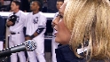 Swindal sings during stretch