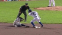 Molina throws out Granderson