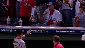 Rowand talks to his son