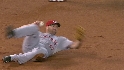 Rolen throws from his back