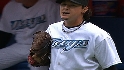 Downs strikes out two