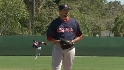 Beckett throws simulated game