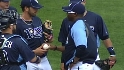 Morris assisting with the Rays