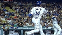 Wallach hit by foul