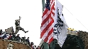 Flag raising in memory of Sparky