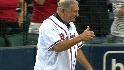 Cox's first pitch