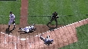 Hamilton out at home, injured