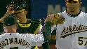 Crisp records the final out