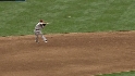 Drew's strong throw