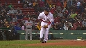 Matsuzaka hit in ribs