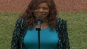 Gaynor sings anthem