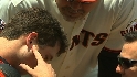 Posey takes ball to the mask