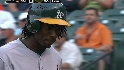 Weeks' first career at-bat