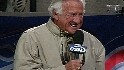 Uecker sings during stretch