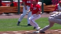 Stairs' infield single