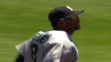 Peguero's tough catch