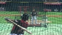 Silverio takes batting practice