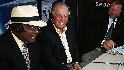 Gillick visits the booth