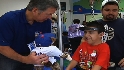 Umps and Rangers visit hospital