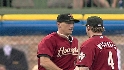 Pence exits game after trade