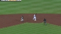 Freeman starts a double play
