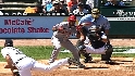 Weaver on Aybar's bunt