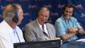 Cox visits the booth